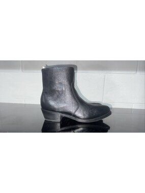Durango TR820 Mens Leather 7" Side Zip Cowboy Western Boots Size 9 D Black